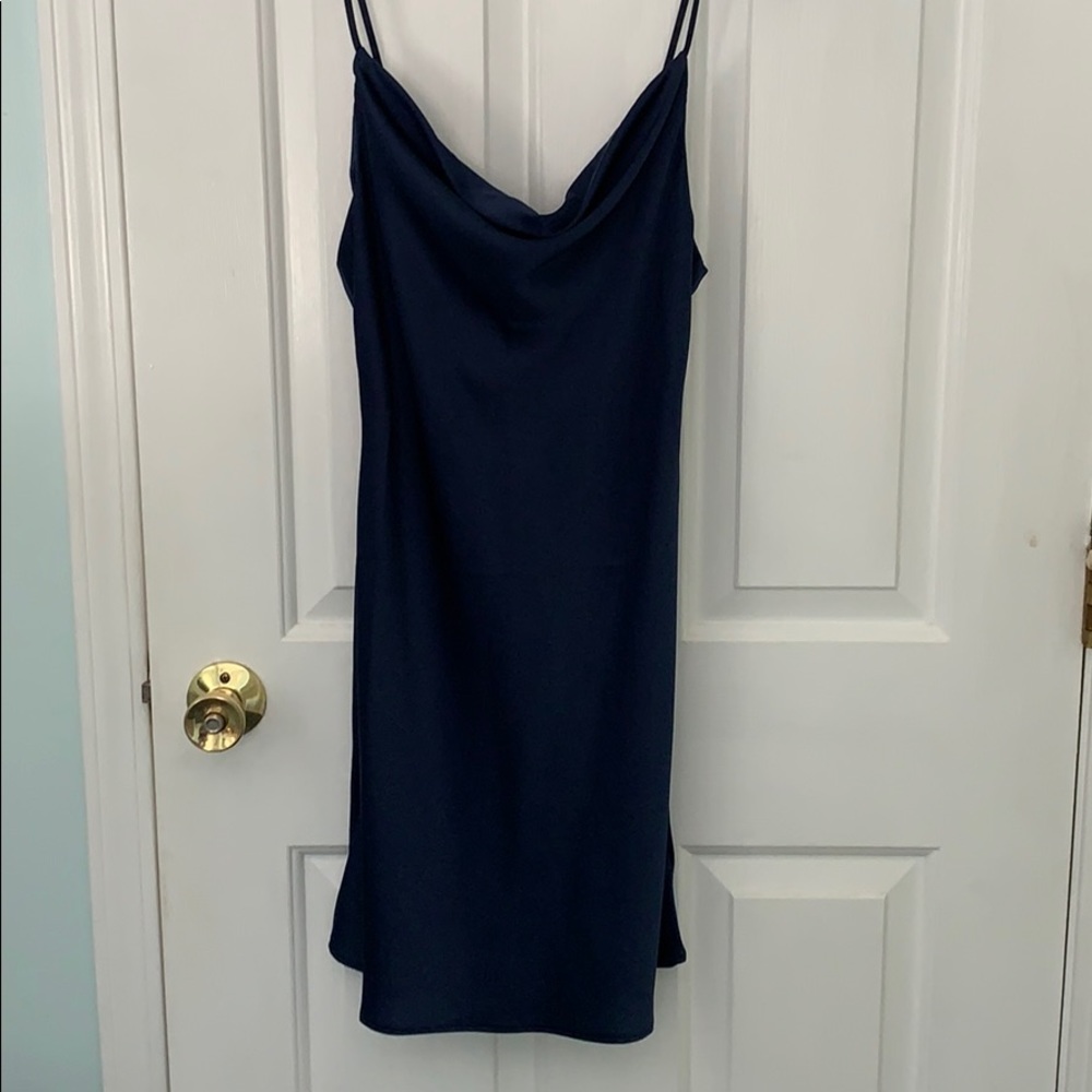 UO Mallory Cowl Neck Slip Dress S